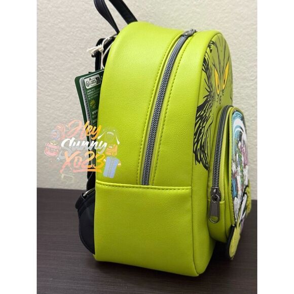 Loungefly How The Grinch Stole Christmas Snow Globe GITD Mini Backpack Set main image 5